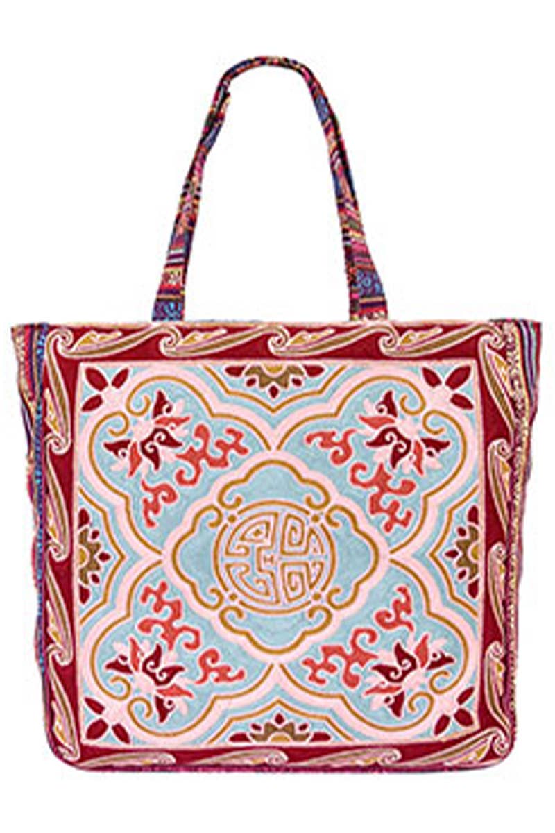 Cap Zone - Wholesale Draagtas - Dames - Draagtas van geweven canvas met wandtapijt4