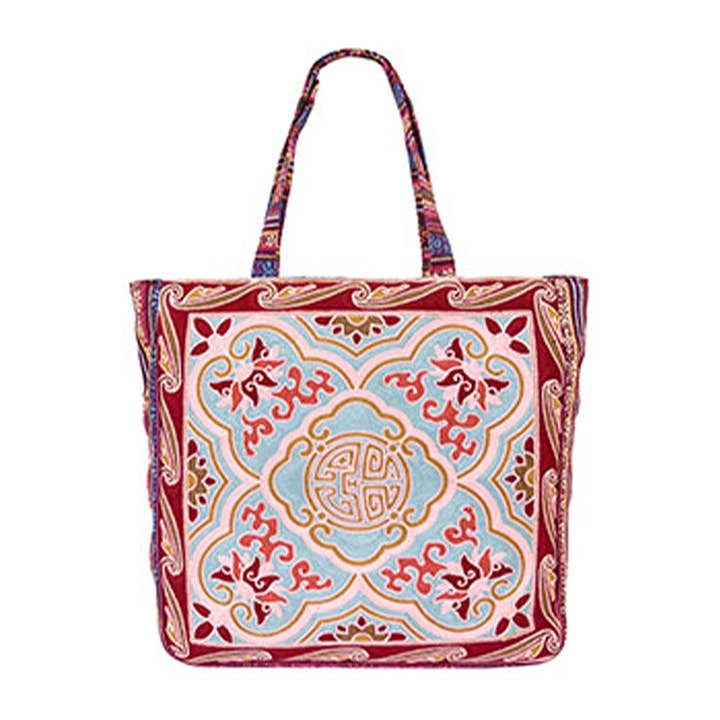 Cap Zone - Wholesale Draagtas - Dames - Draagtas van geweven canvas met wandtapijt4