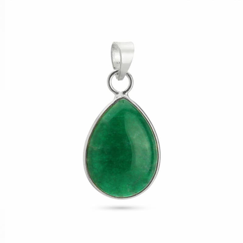 UniArt - Wholesale Individual Charm/Pendant - Sterling Silver 925 Stones - Basic Teardrop Pendant6