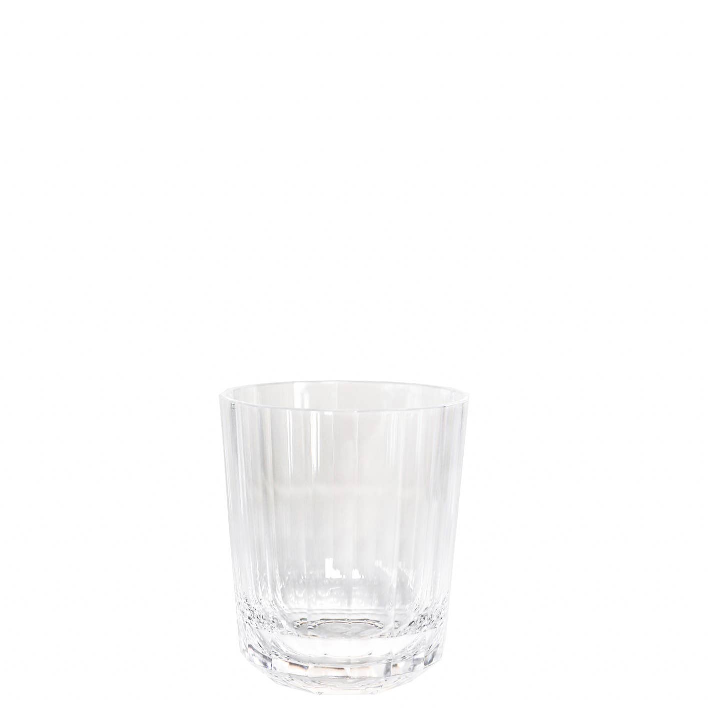 Fiorirà un giardino - Wholesale Drinking Glass/Cup - Transparent Methacrylate Glass with Vertical Stripes0