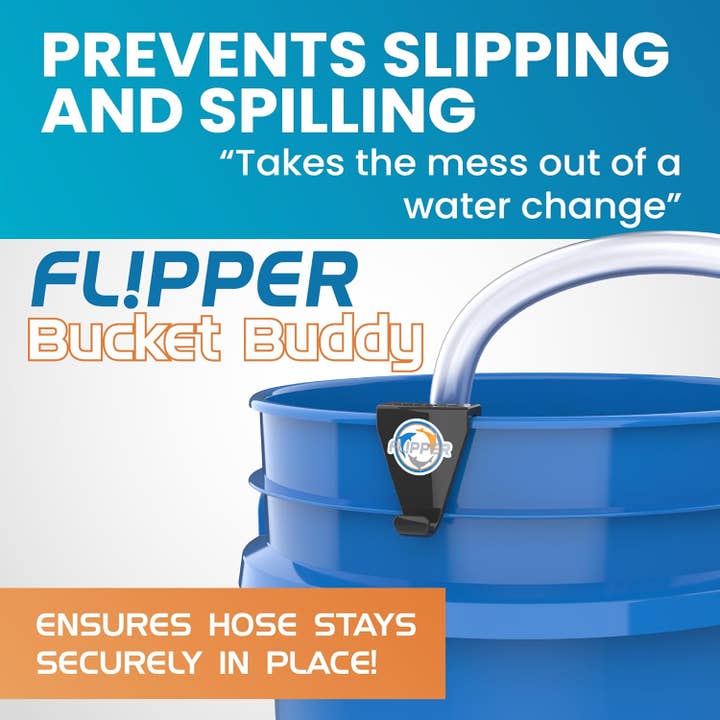Flipper Aquarium Products - Wholesale Cleaning Bucket - Bucket Buddy - Hose Retention Clip