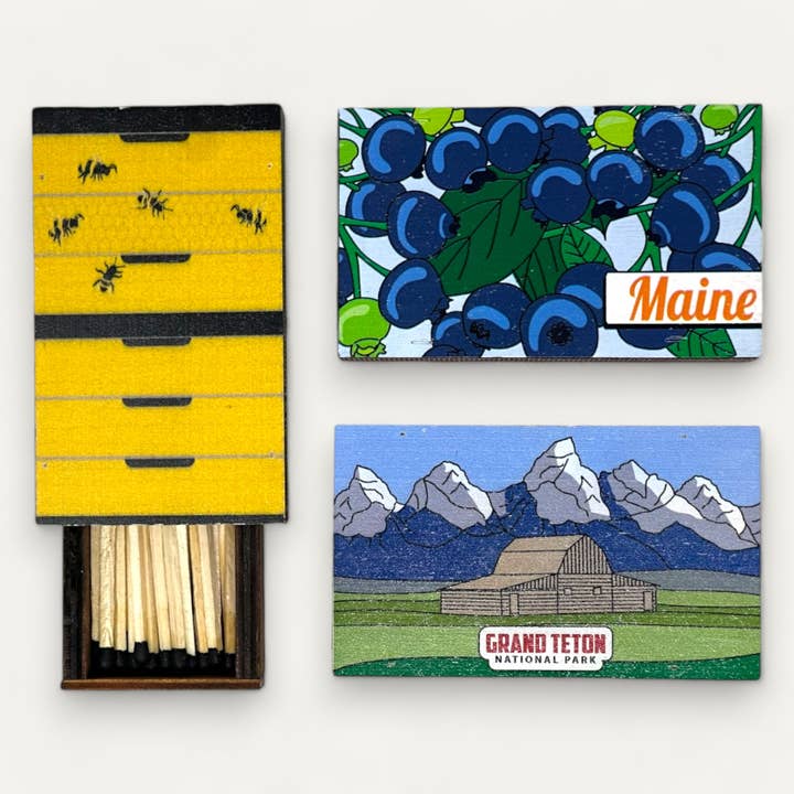 Ingeneius - Wholesale Match Holder - Wooden Keepsake Matchbox With Matches - Custom7