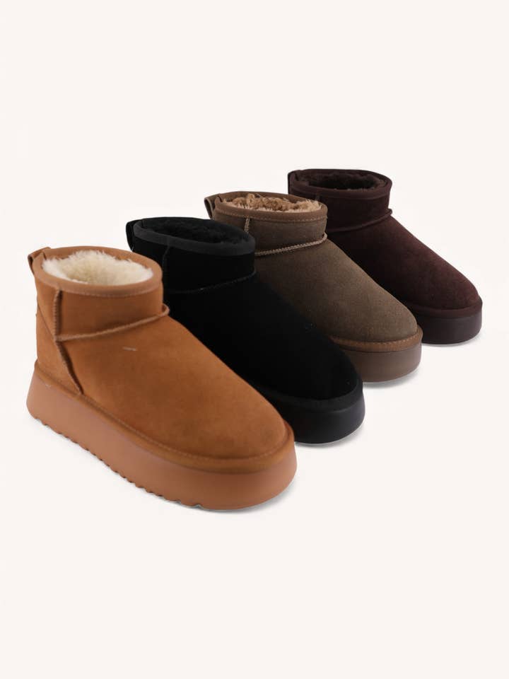 BOTAS MINI DE PIEL AUTÉNTICA COZY CHIC ADVANCED-9 para venta al por mayor de CCOCCI