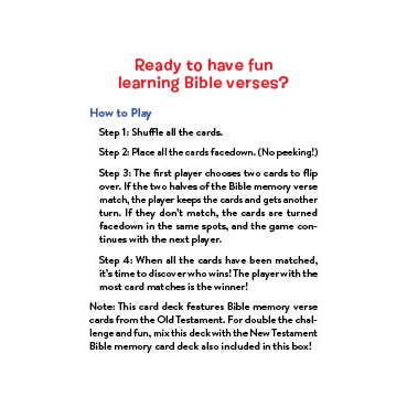 Barbour Publishing, Inc. - Wholesale Card Game - Bible Memory Match! : Classic Memory Game for Kids