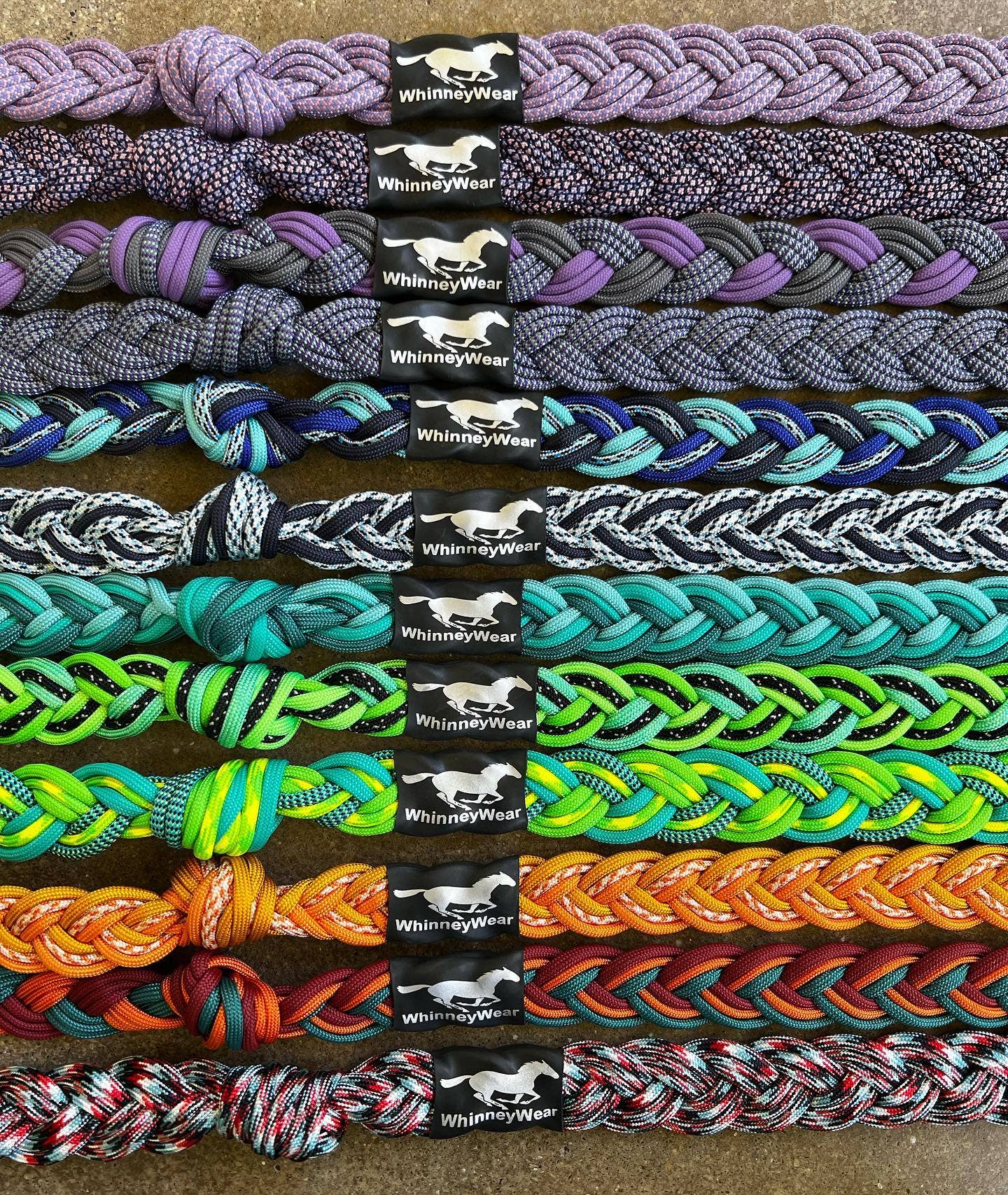 WhinneyWear - Wholesale Horseback Riding Gear - Assorted Braided Reins1