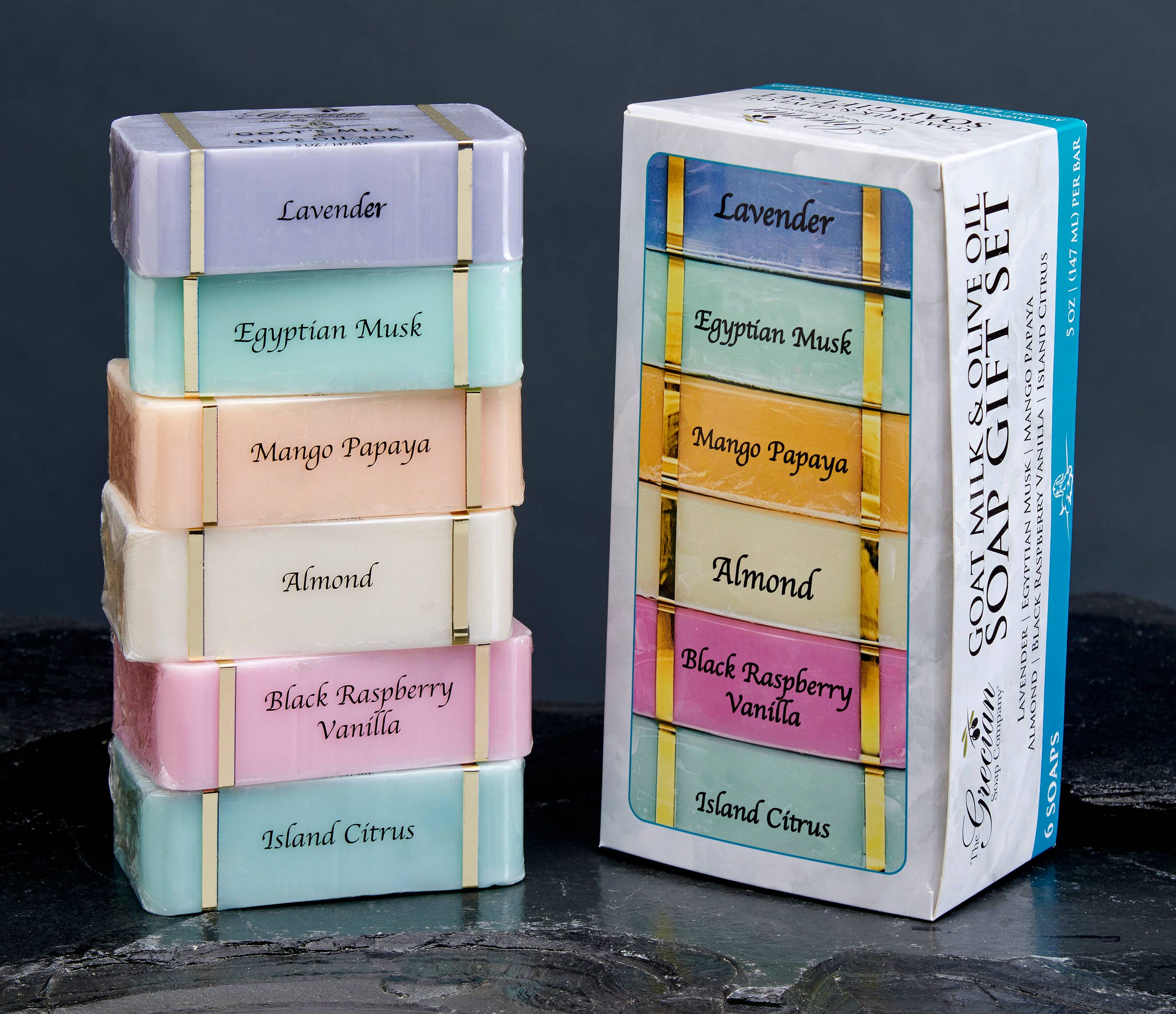 The Grecian Soap Company - Wholesale Zeepblok - Premium geitenmelk & olijfolie handgemaakte zeep 6-pack6