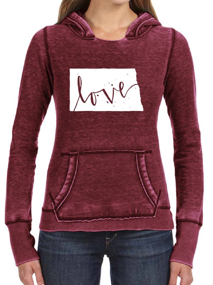 Sweat à capuche ND Love Letter pour la vente par Homeplace Apparel