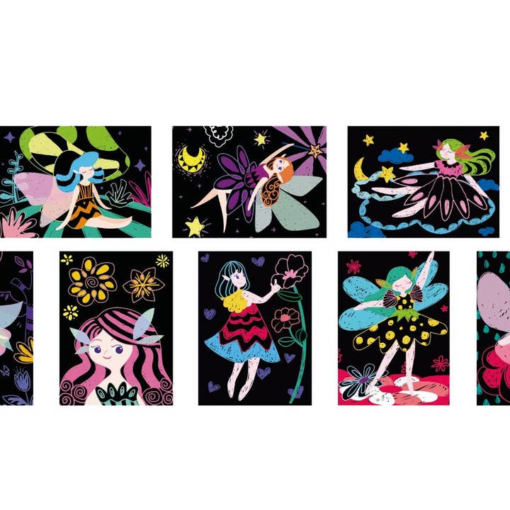 DAM - Wholesale Art Set - Kids & Baby - Avenir - Scratch Art Junior MY FAIRY FRIENDS