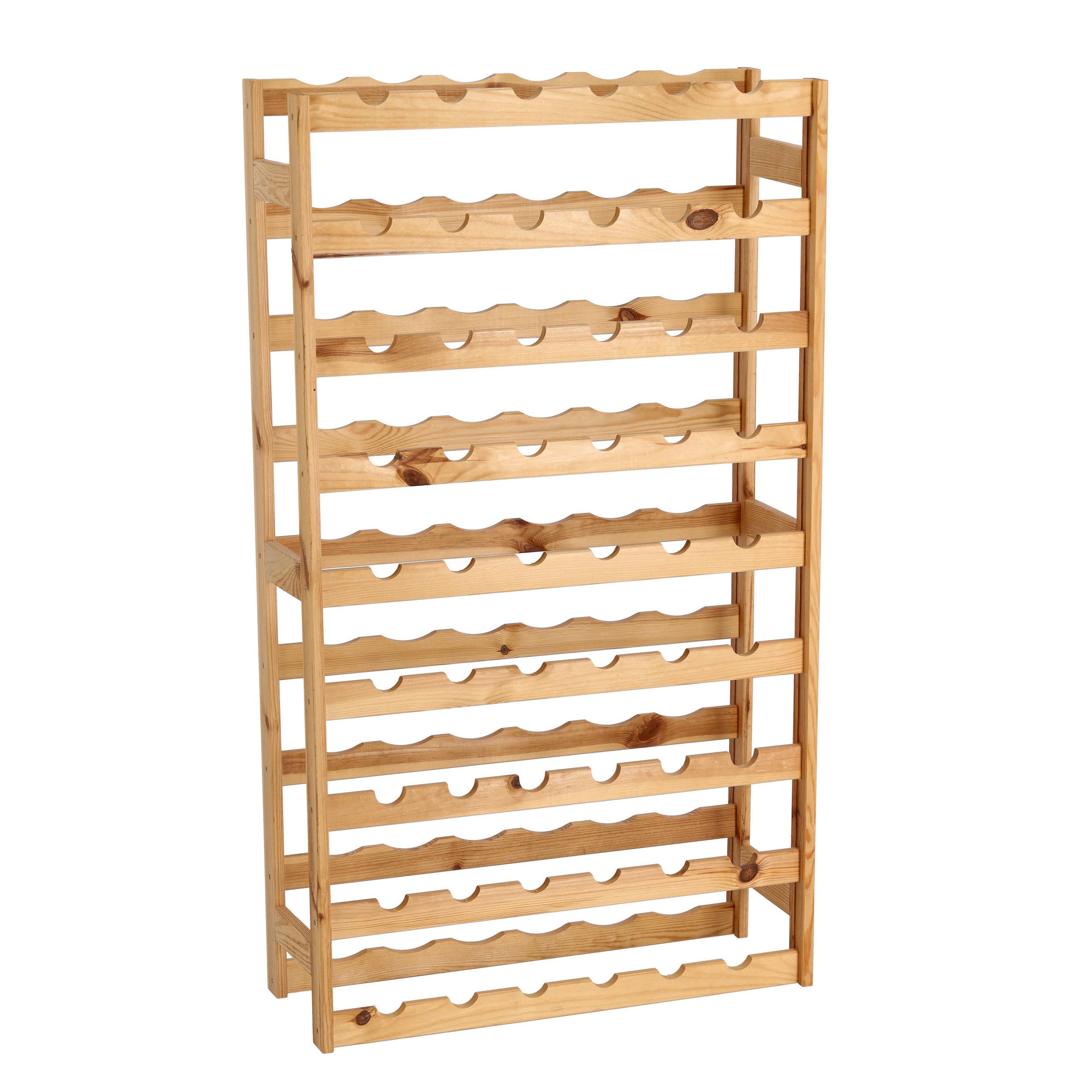 nature Wine rack F. 54 bottles, pine for wholesale on Faire1