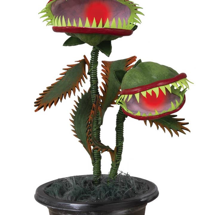 P'tit Clown - Vendita all'ingrosso Decorazioni da tavolo - Pianta carnivora animata con luce e suono - 36 cm0
