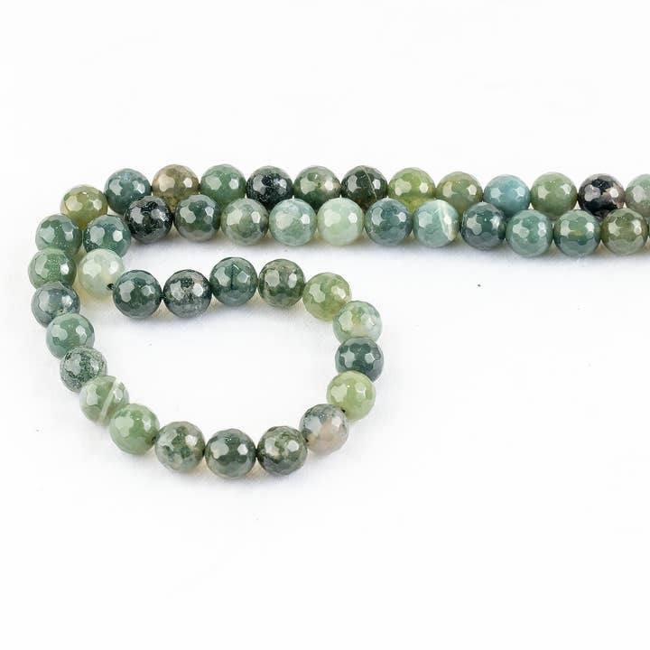 Soothing Crystals Beads - Wholesale Beads - Faceted Beads | Moss Agate | Crystal Beads for Jewelry 6