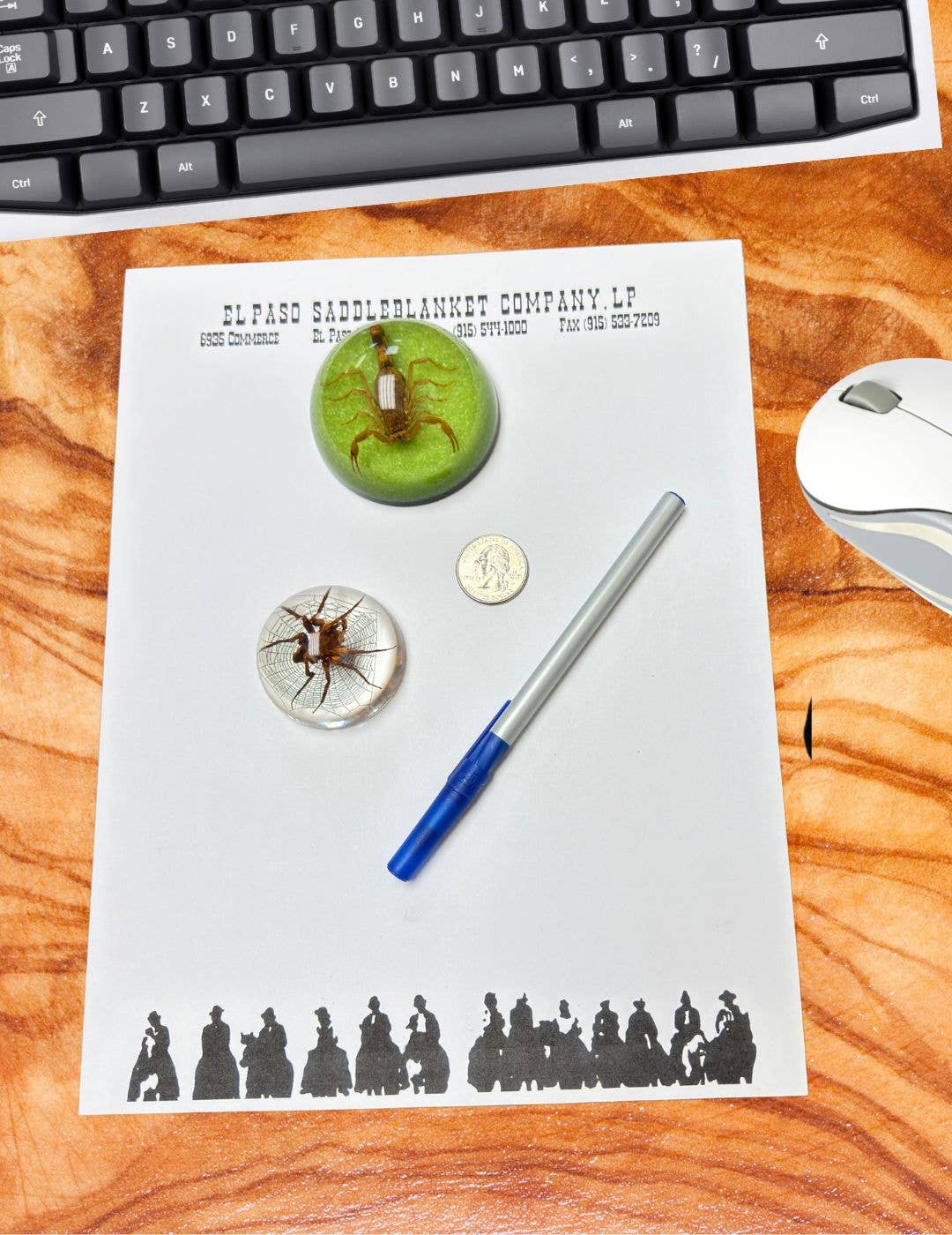 El Paso Saddleblanket - Wholesale Paper Weight - Small Half Dome Spider Paperweight1