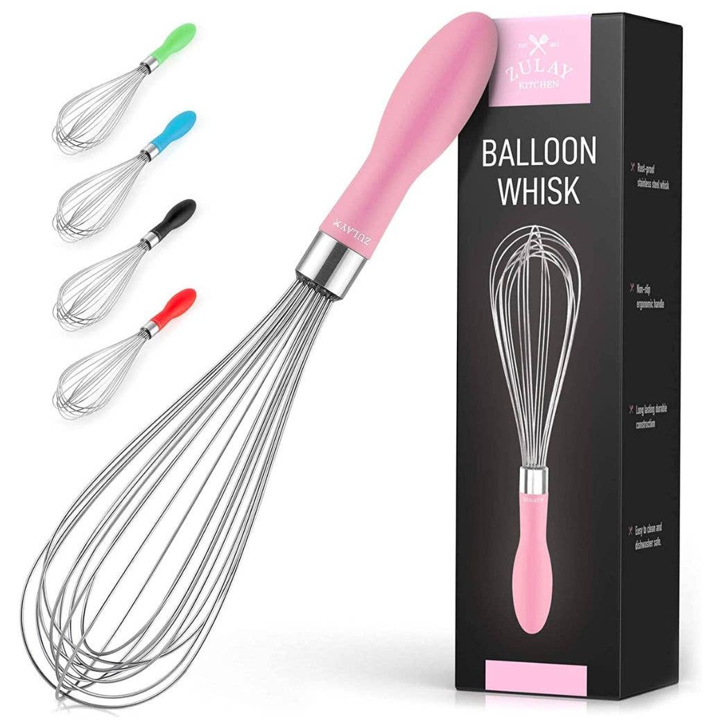 Zulay Kitchen – wholesale Visp – Ballong rostfritt stål visp med mjukt silikon handtag13