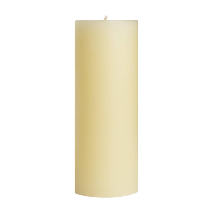 Mole Hollow Candles - Wholesale Pillar Candle - Off White Unscented Pillar Candles - 3x3", 3x6", 3x9" Sizes