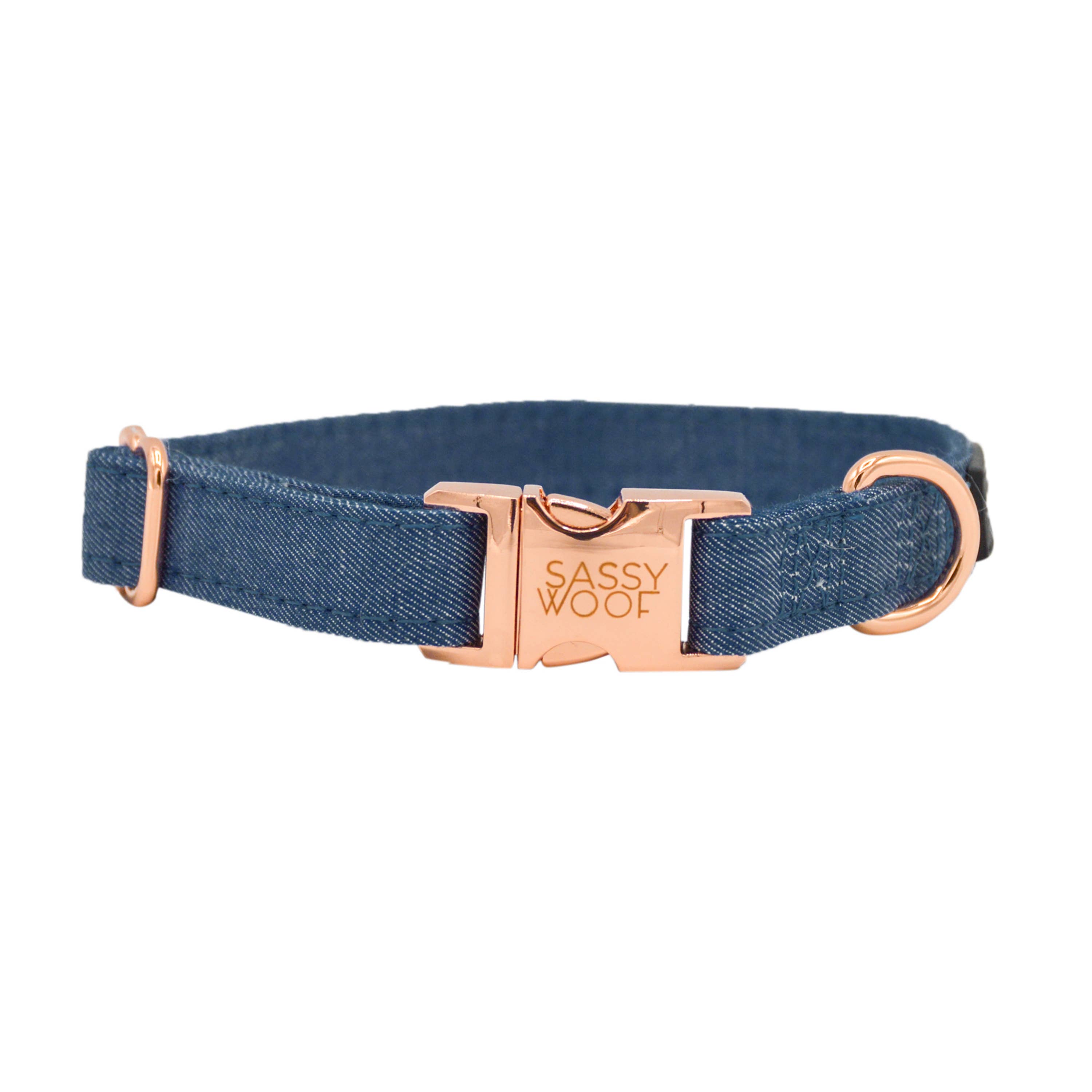 SASSY WOOF - Wholesale Pet Collar - Dog - Dog Collar - Denim0