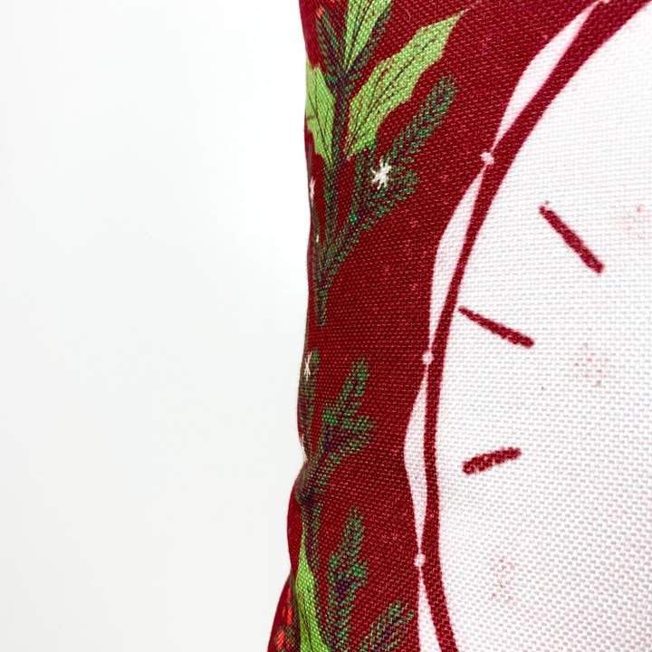 UniikPillows - Wholesale Throw Pillow Cover - Red Happy Holiday Wreath Throw Pillow Cover | Rustic Christmas Decor | Christmas Gift | Home Decor Christmas | Decorative Pillows for Couch4