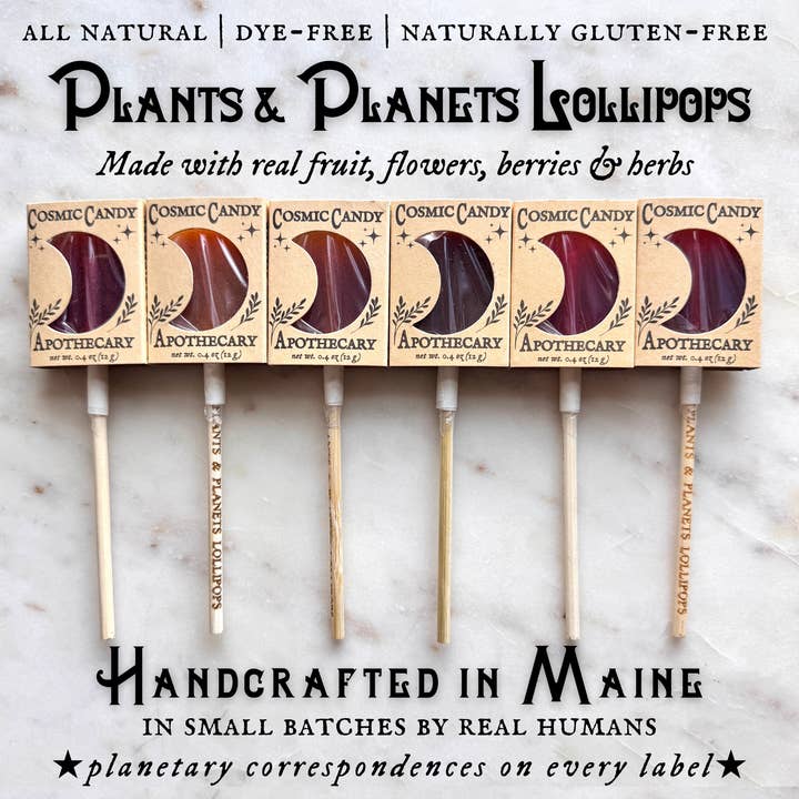 Plants & Planets Lollipops - 2025-2026 Winter Collection for wholesale by Virgo Moon