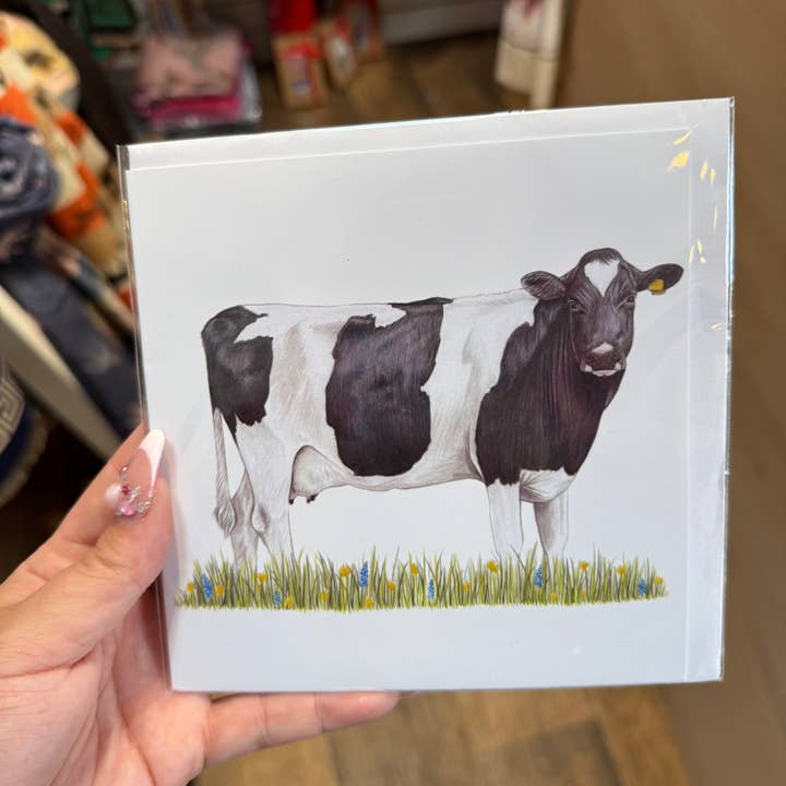 Holstein Greetings Card for wholesale by Emmy Turner Illustration