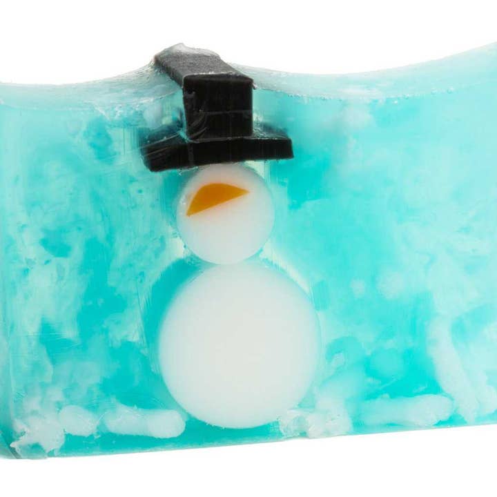 5.5 oz Snowman Holiday Soap for wholesale by Soap By The Slice