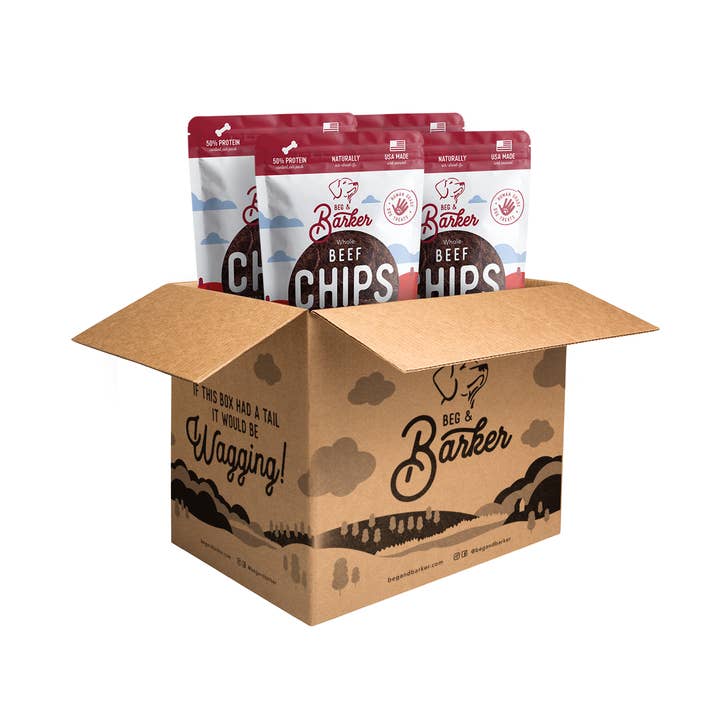 Beg & Barker Premium Dog Treats - Wholesale Pet Treats - Dog - Single Ingredient Beef Chips for Dogs6