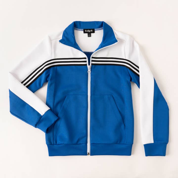 Giacca a Blocchi di Colore con Nastro Tricot per la vendita all'ingrosso da parte di Kidpik