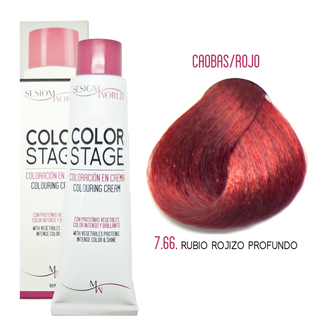 sesioMWorld - M·O·I Professional – wholesale Hair dye – COLOR STAGE cream dye 100ml TONE 7.660