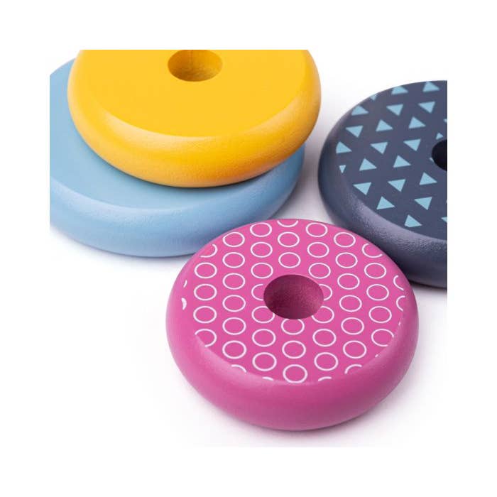 Bigjigs Toys - Wholesale Wood Toy - Kids - Bunny Ring Stacker - FSC 100%3