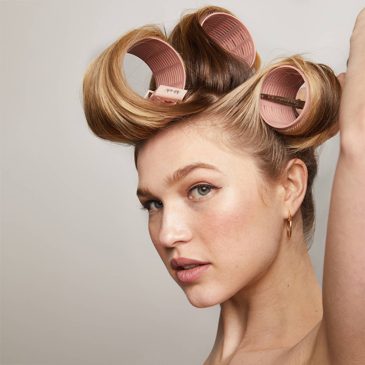 KITSCH – wholesale Hårspolar – KITSCH XL värmerullar i återvunnen plast 4-pack – terrakotta8