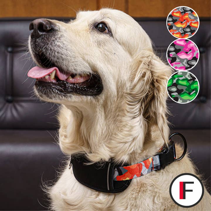 FINNERO - Wholesale Pet Collar - Dog - FINNERO CAMOCOLOR Adjustable Dog Collar, 3 Colors1