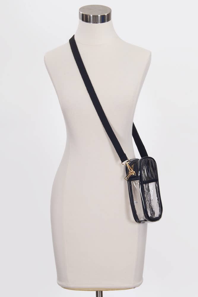 Hana - Venta al por mayor Bandolera - Mujer - Bolsa Crossbody Stadium transparente23