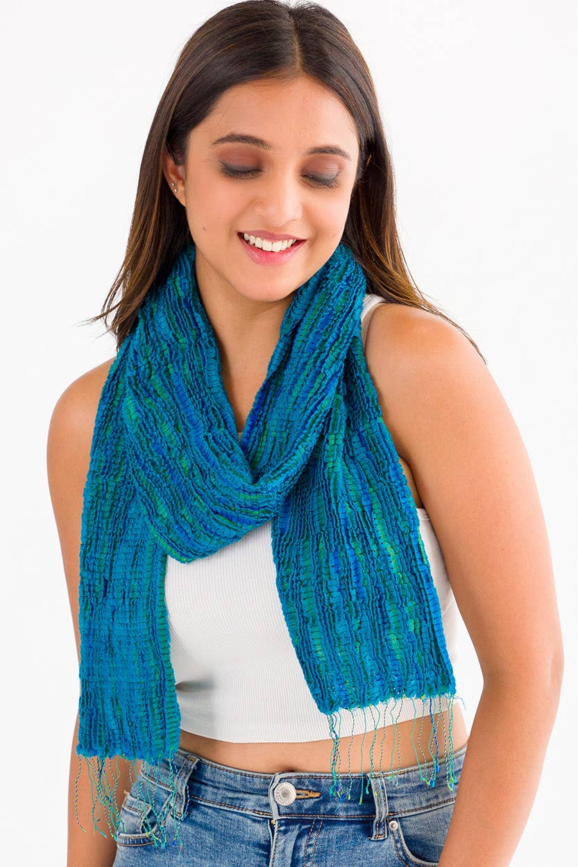 Sevya Handmade - Vente Écharpe – femme - Revati Écharpes en soie et laine25