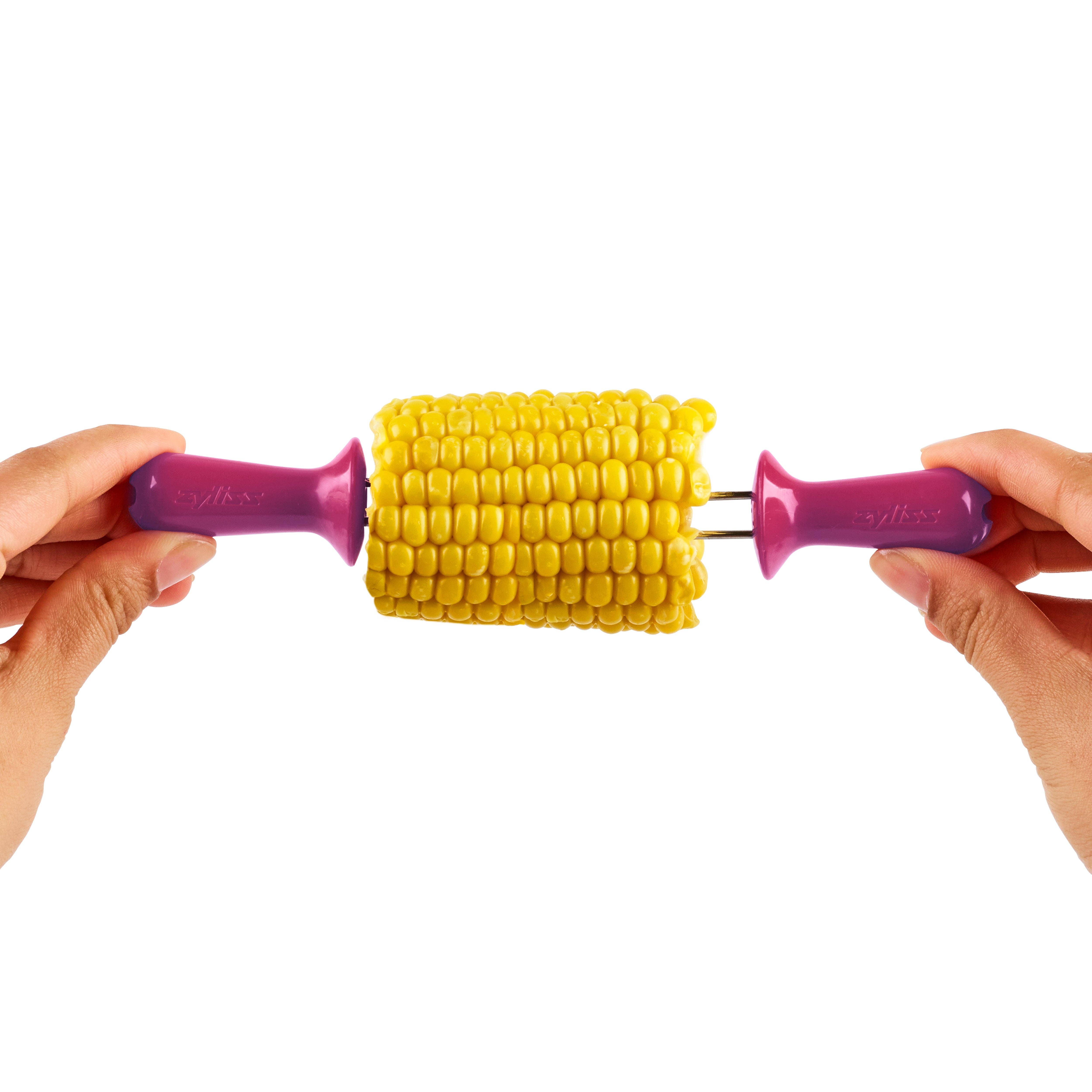 DKHB [Zyliss, Cole & Mason, Swissmar, AdHoc, Ken Hom] - Wholesale Corn Holders/Tools - Zyliss Opaque Interlocking Corn Holders, 6 Pairs5