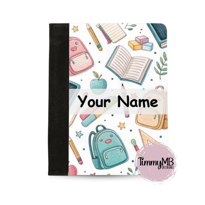 Schoolbenodigdheden: Rugzak - Aangepaste Notitieblok Portfolio voor wholesale door TimmyMB Designs