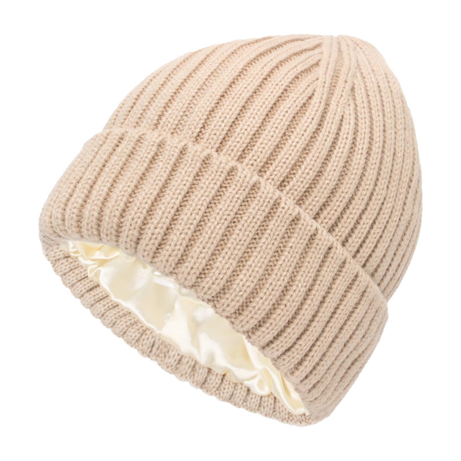 MKS America - Wholesale Beanie - Women's - Satin Lined Knit Beanie Hat 9 colors4