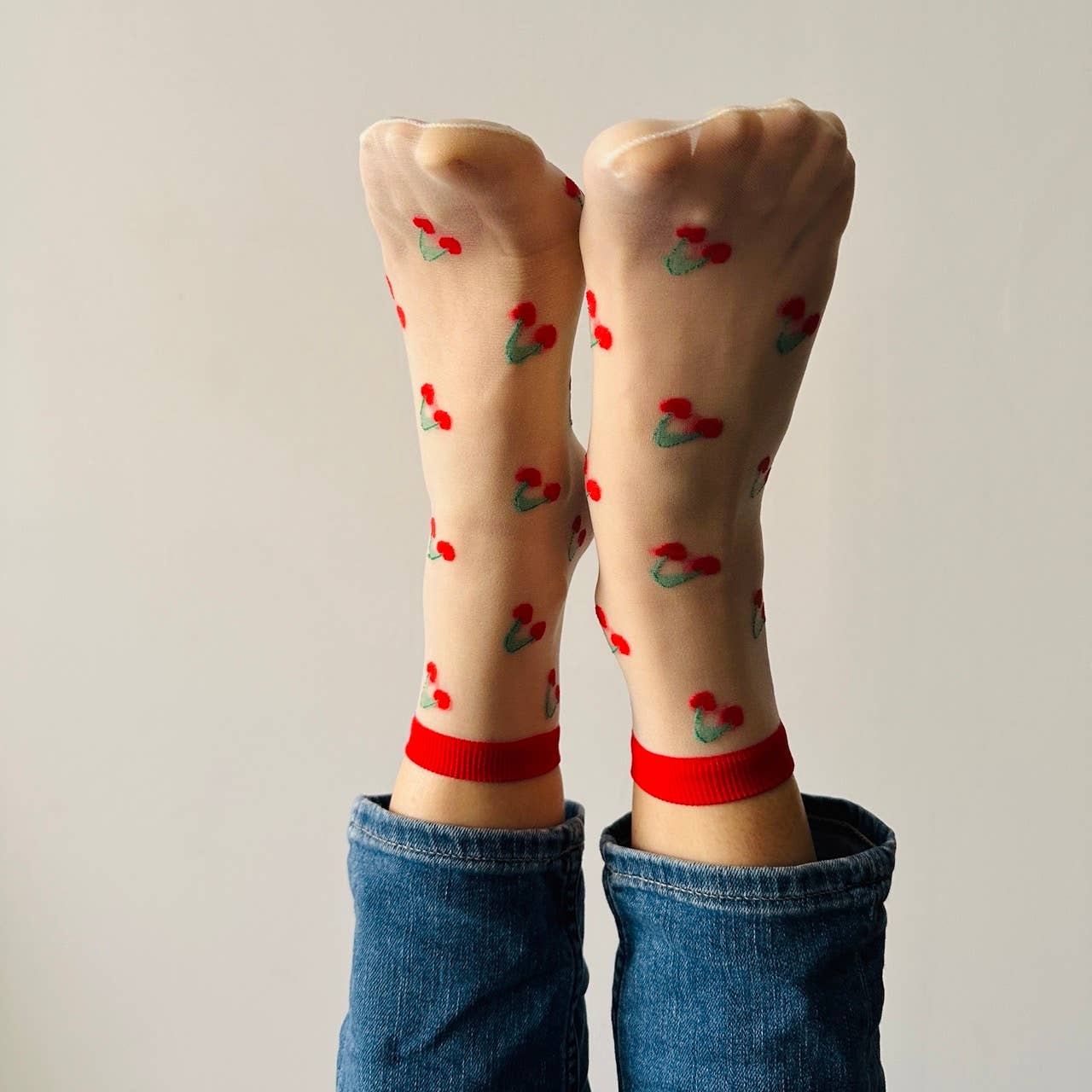 sockette - Wholesale Socks - Women's - Clémence - Women's novelty fruit socks - CHERRIES4