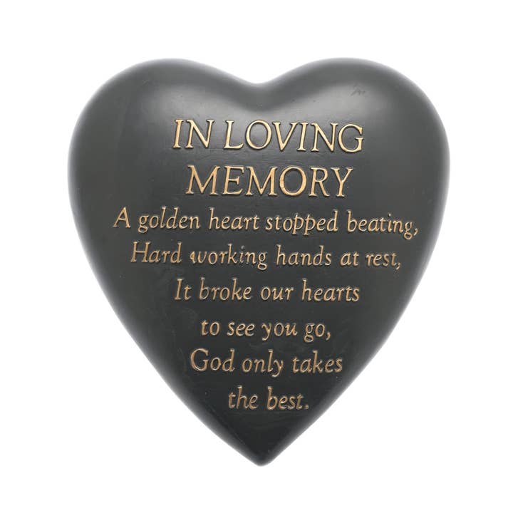 Thoughts Of You Graveside Heart Plaque - In Loving Memory voor wholesale door WIDDOP and Co.