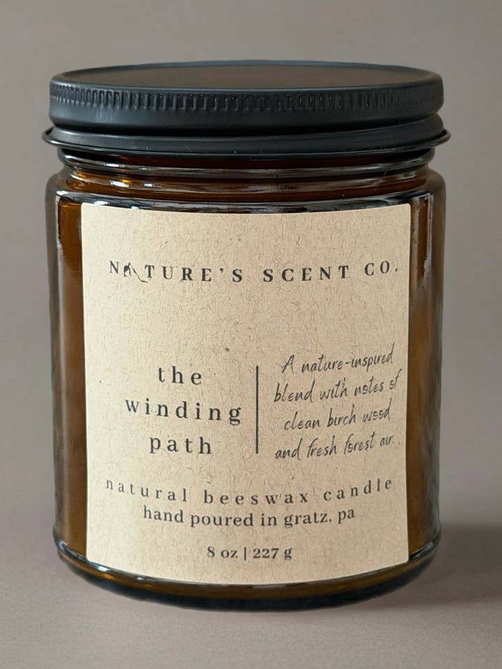 Den slingrande stigen | Naturinspirerat bivaxljus för wholesale av Nature’s Scent Co