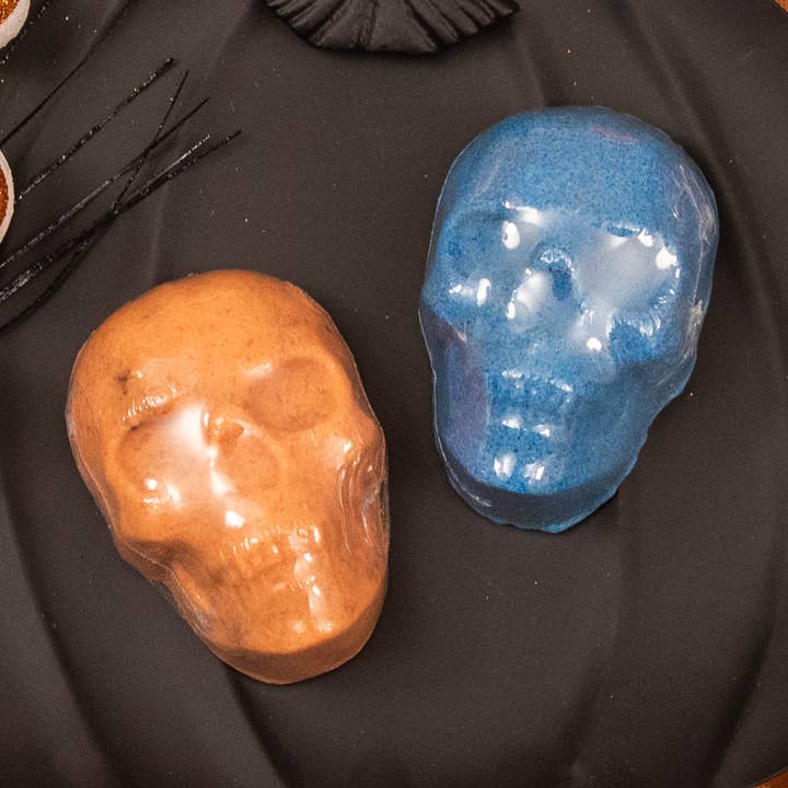 Halloween Skull Bath Bombs for wholesale by Oily Blends