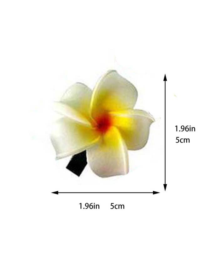 DK Hawaii - Wholesale Hair Clip - Women's - Small Plumeria Flower Hair Clips1