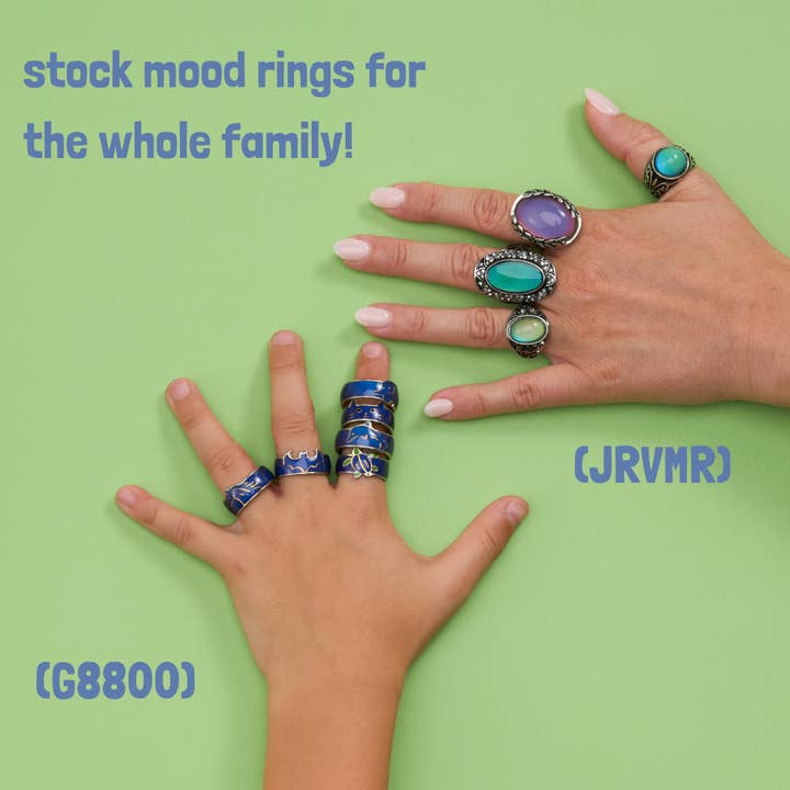 GeoCentral - Wholesale Cocktail/Statement Ring - Vintage Mood Rings