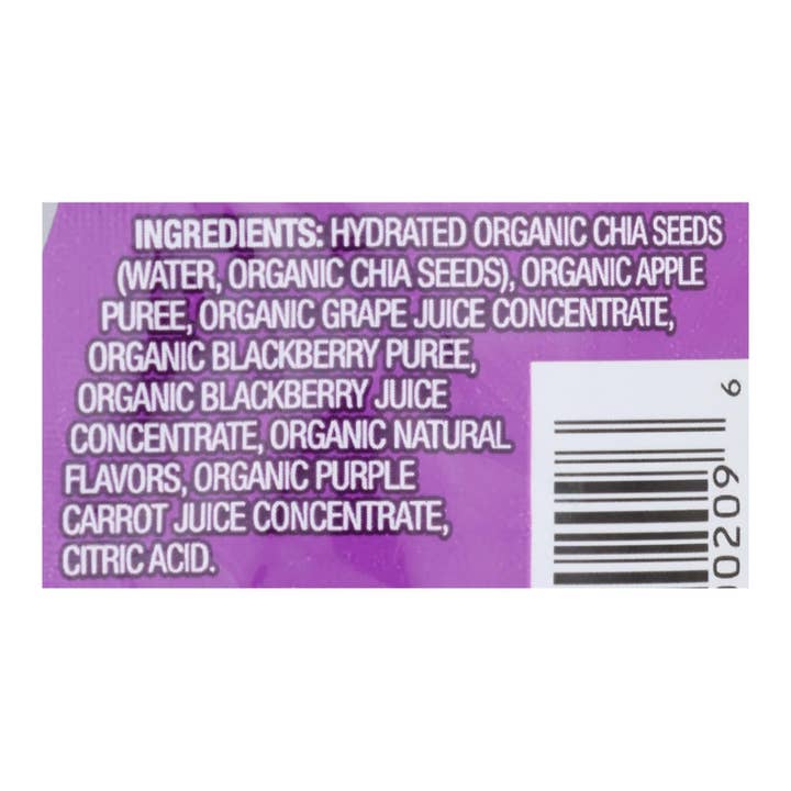 Ware Spark - Wholesale Fruit Snacks - Mamma Chia Squeeze Vitality Snack - Blackberry Bliss - Case Of 16 - 3.5 Oz.1