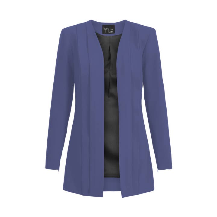 Blazer plissé Rebel Stretch - Bleu océan pour la vente par Layo G
