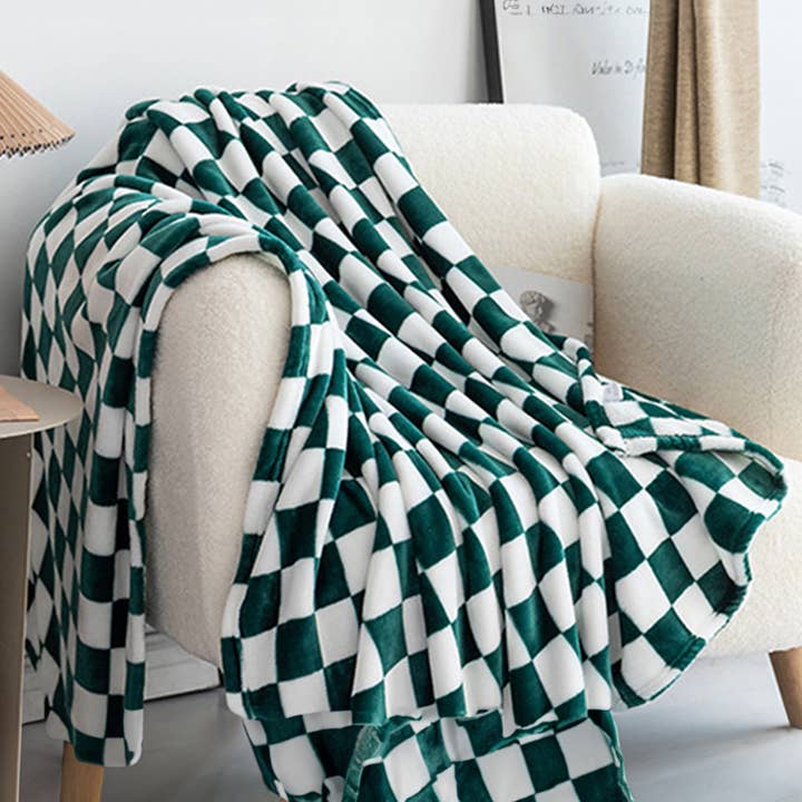 Aapparella - Wholesale Throw Blanket - Checkered Print Soft Throw Blanket 120*200cm1