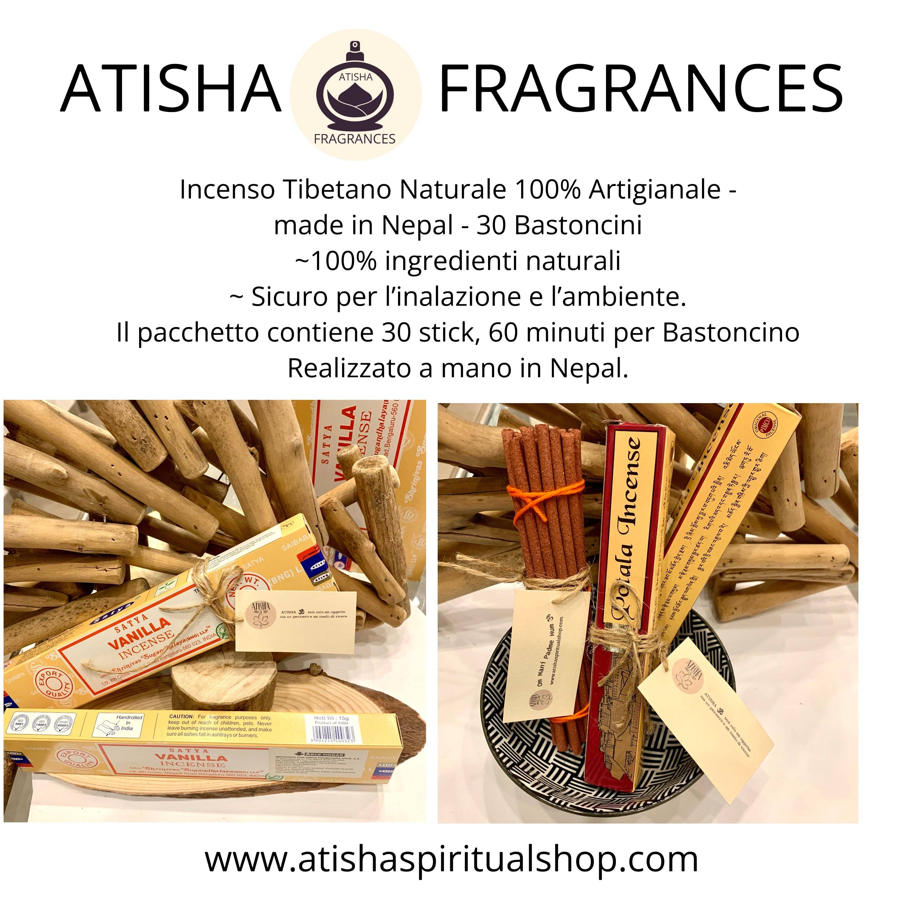 Atisha Spiritual Shop - Wholesale Incense - POTALA INCENSE ~ATISHA FRAGRANCES 100% Handcrafted Natural Tibetan Incense - made in Nepal -1