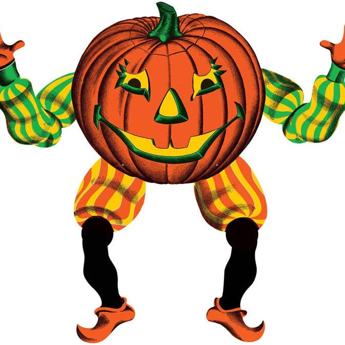 Halloween Jointed Goblin Cutout - Vintage Beistle for wholesale by Caufield's Novelty