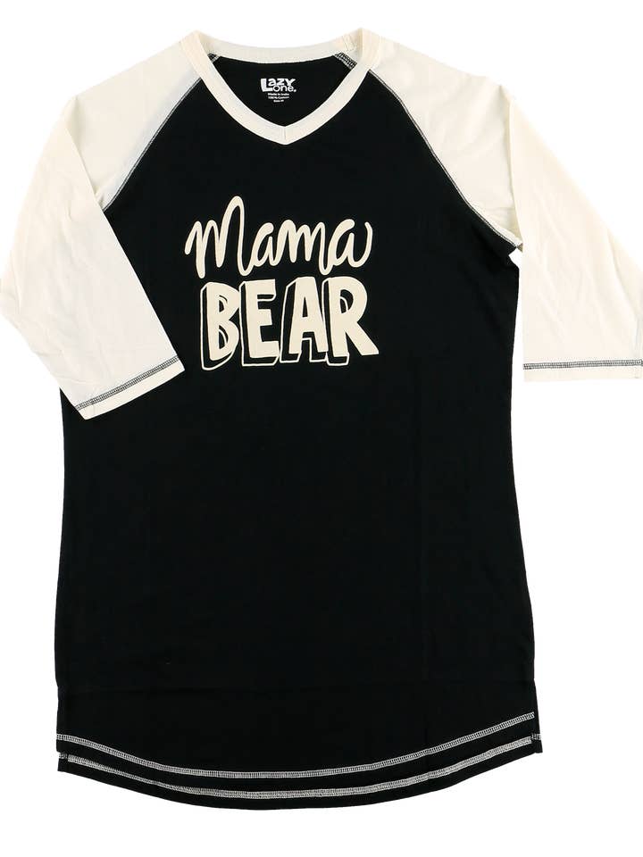 Mama Bear Women's Pajama Tall Tee for wholesale by Lazy One