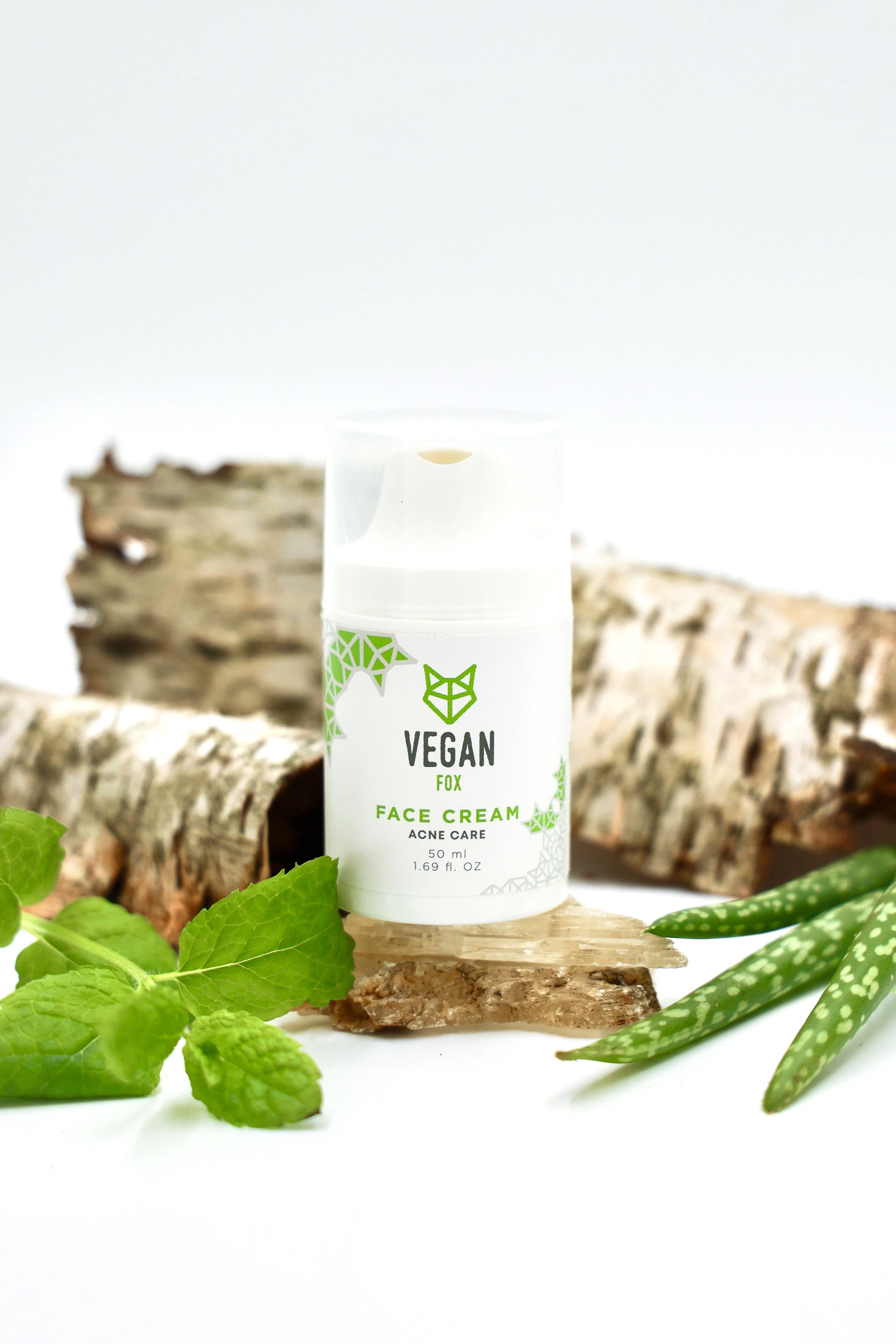 Amber cosmetics Ltd (Vegan Fox) - Wholesale Vochtinbrengende crème voor het gezicht - ACNEVERZORGENDE GEZICHTSCRÈME 3