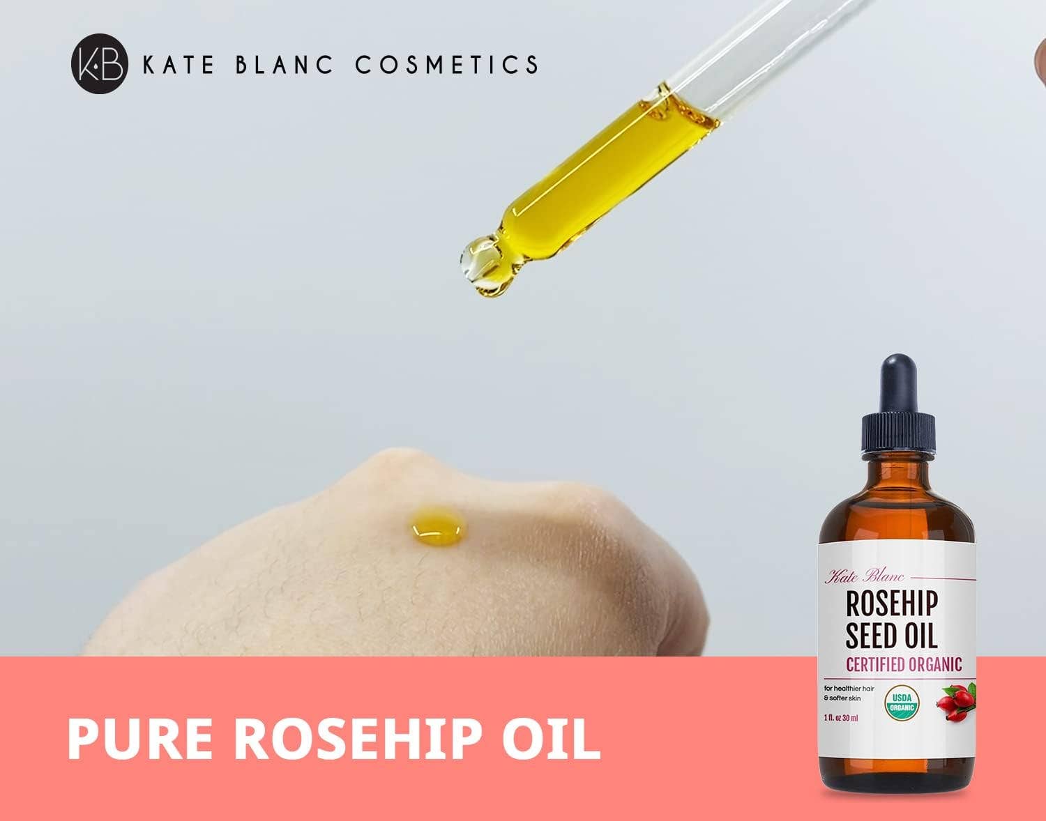 Kate Blanc Cosmetics - Wholesale Facial Oil - Organic Rosehip Oil2