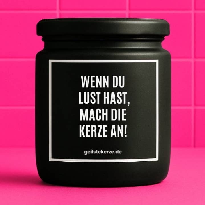 Vegan biologische kaars met spreuk – ALS JE ZIN HEBT STEEK DE KAARS AAN voor wholesale door geilstekerze