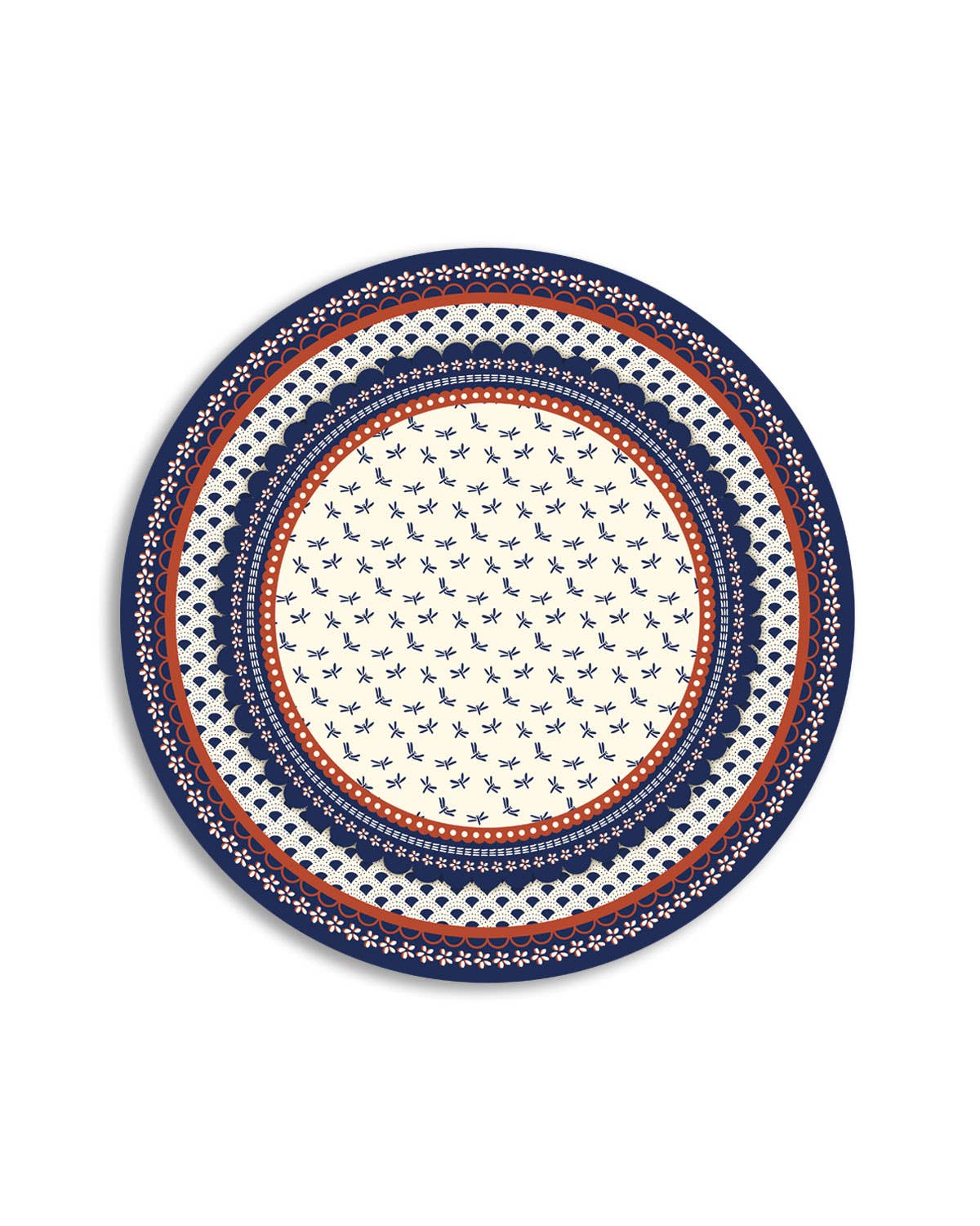 Emily Evans - Vente Sets de table - Ensemble de 6 sets de table ronds motif Japon5